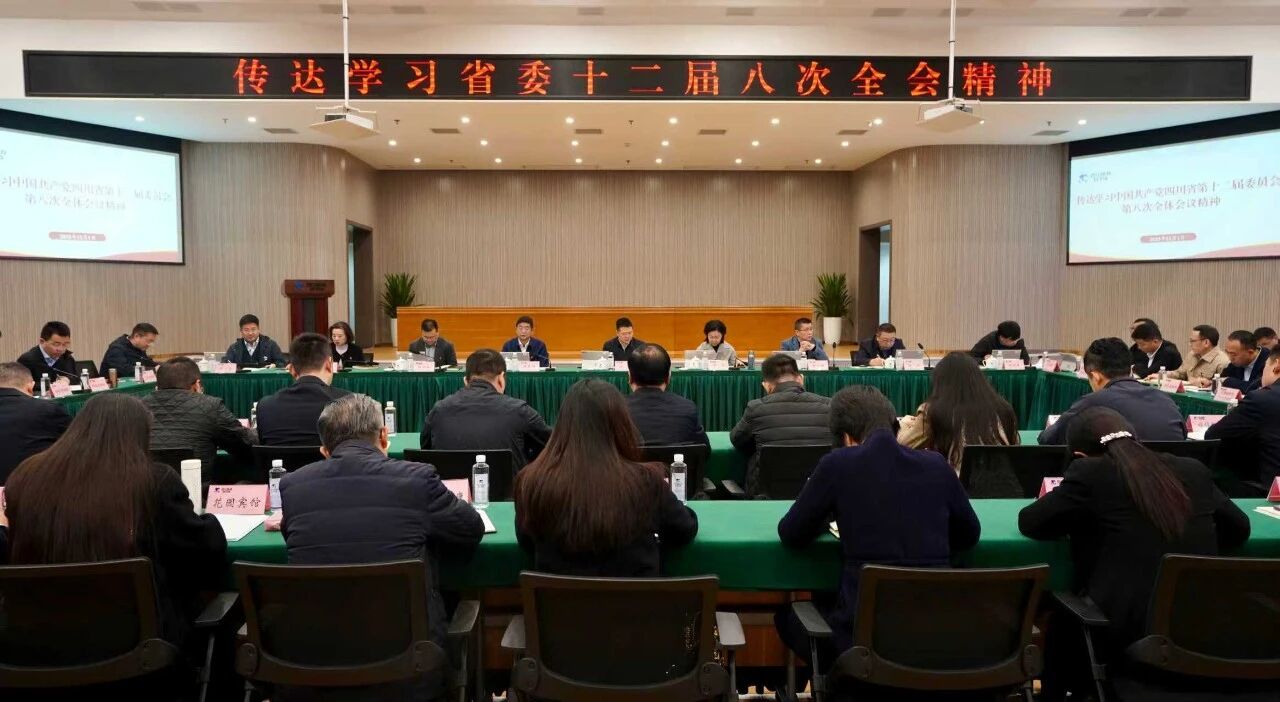 省旅投集团党委传达学习贯彻省委十二届八次全会精神